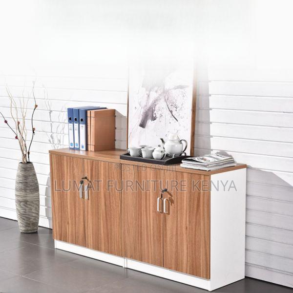 4 Door Modern Wooden Credenza - main view