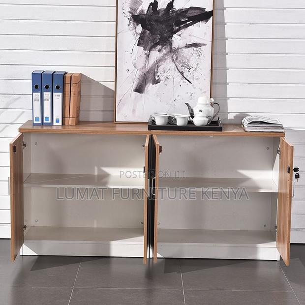 4 Door Modern Wooden Credenza - thumbnail 3