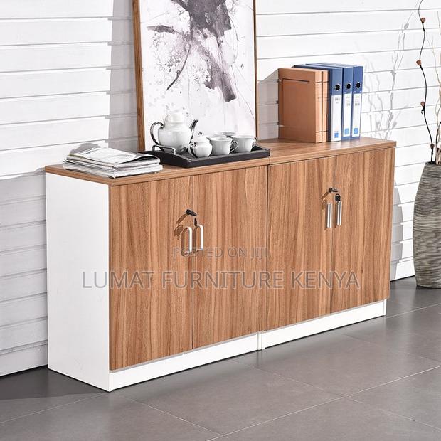4 Door Modern Wooden Credenza - thumbnail 4