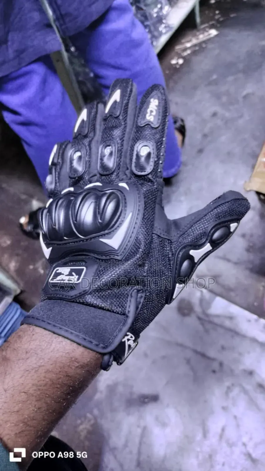 Black Riders Full Gloves Universal Fit
