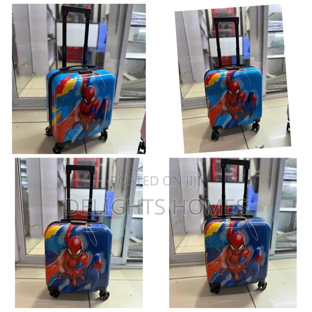 Kids Cartoon Themed Rubber Suitcases-Y - thumbnail 2