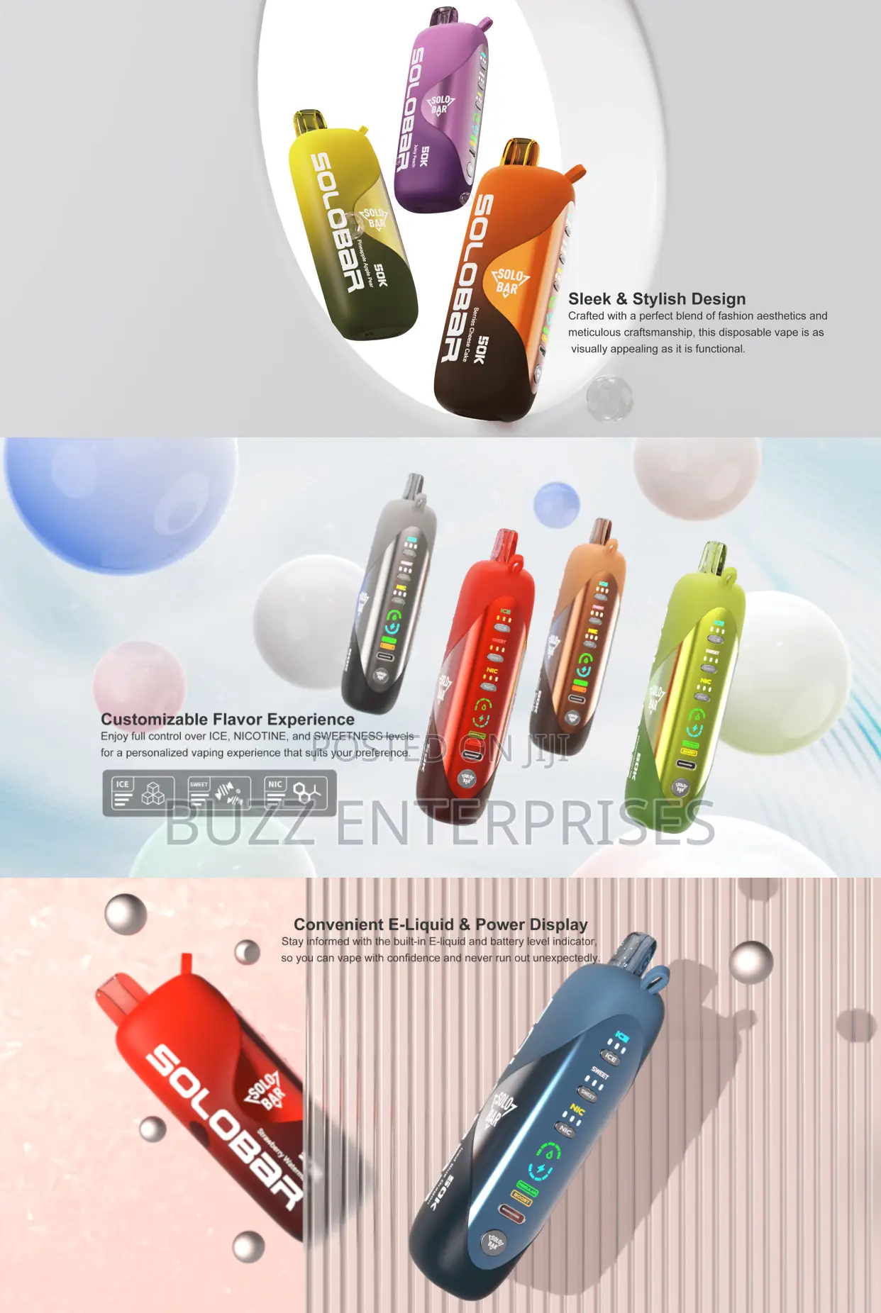 Solobar 50,000 Puffs Rechargeable