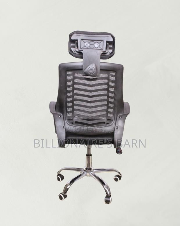 Secretarial Mesh Office Chair | Pro-Grade Padded Armrests - thumbnail 4