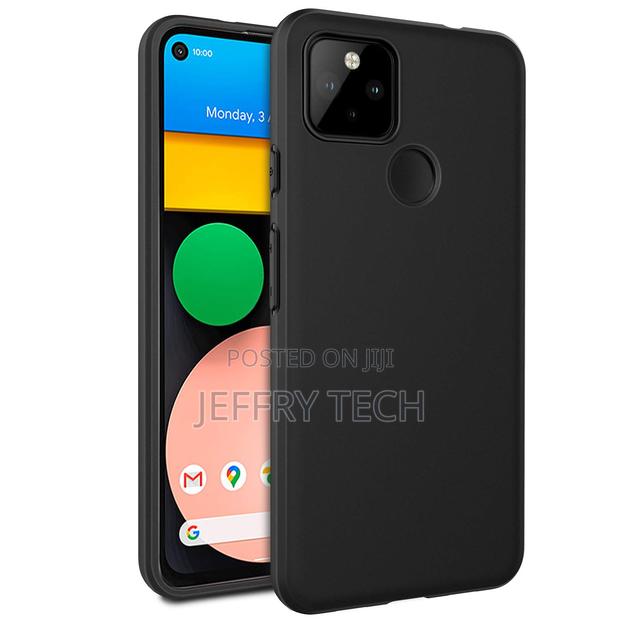 Soft Flexible Candy Case Back Case Cover for Google Pixel 4a - Black - main view