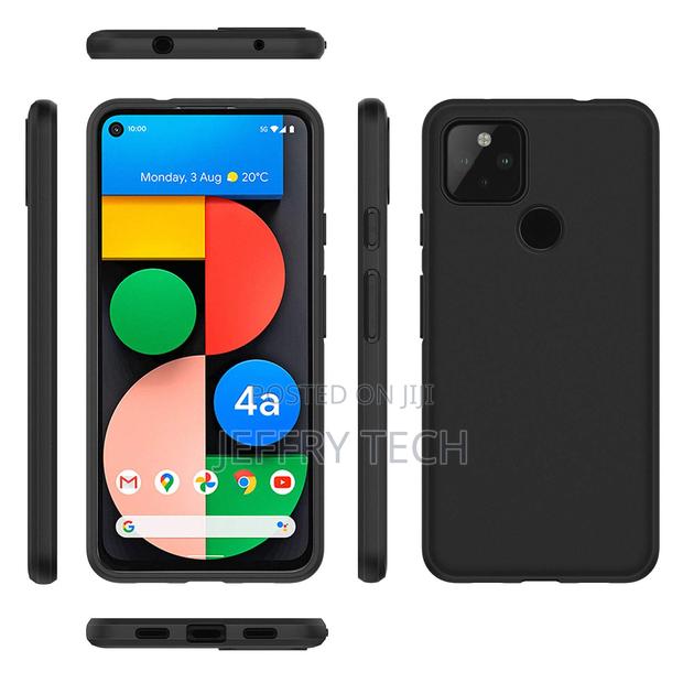 Soft Flexible Candy Case Back Case Cover for Google Pixel 4a - Black - thumbnail 3