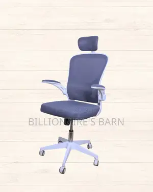 White Ergonomic Office Chair (Plush) — Moving Fast