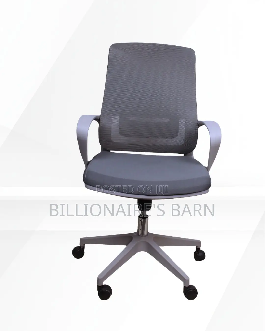 Breathable Grey Ergonomic Mesh Office Chair