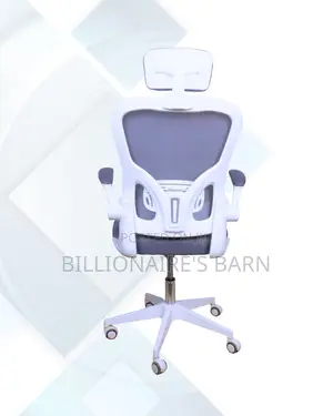 White Ergonomic Office Chair (Breathable) — Moving Fast