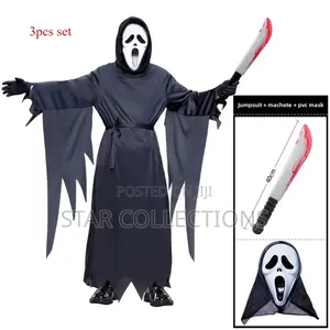 3 in 1 Grim Reaper /Ghost Scream Mask Costume