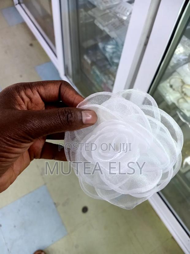 White Macro Mini Fascinators - main view