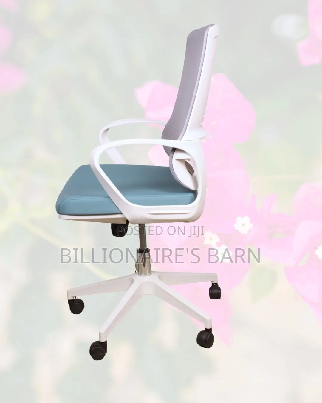 Executive White Ergonomic Mesh Office Chair — Great for Study or Work