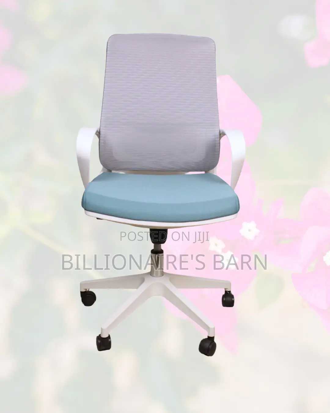 Executive White Ergonomic Mesh Office Chair — Great for Study or Work