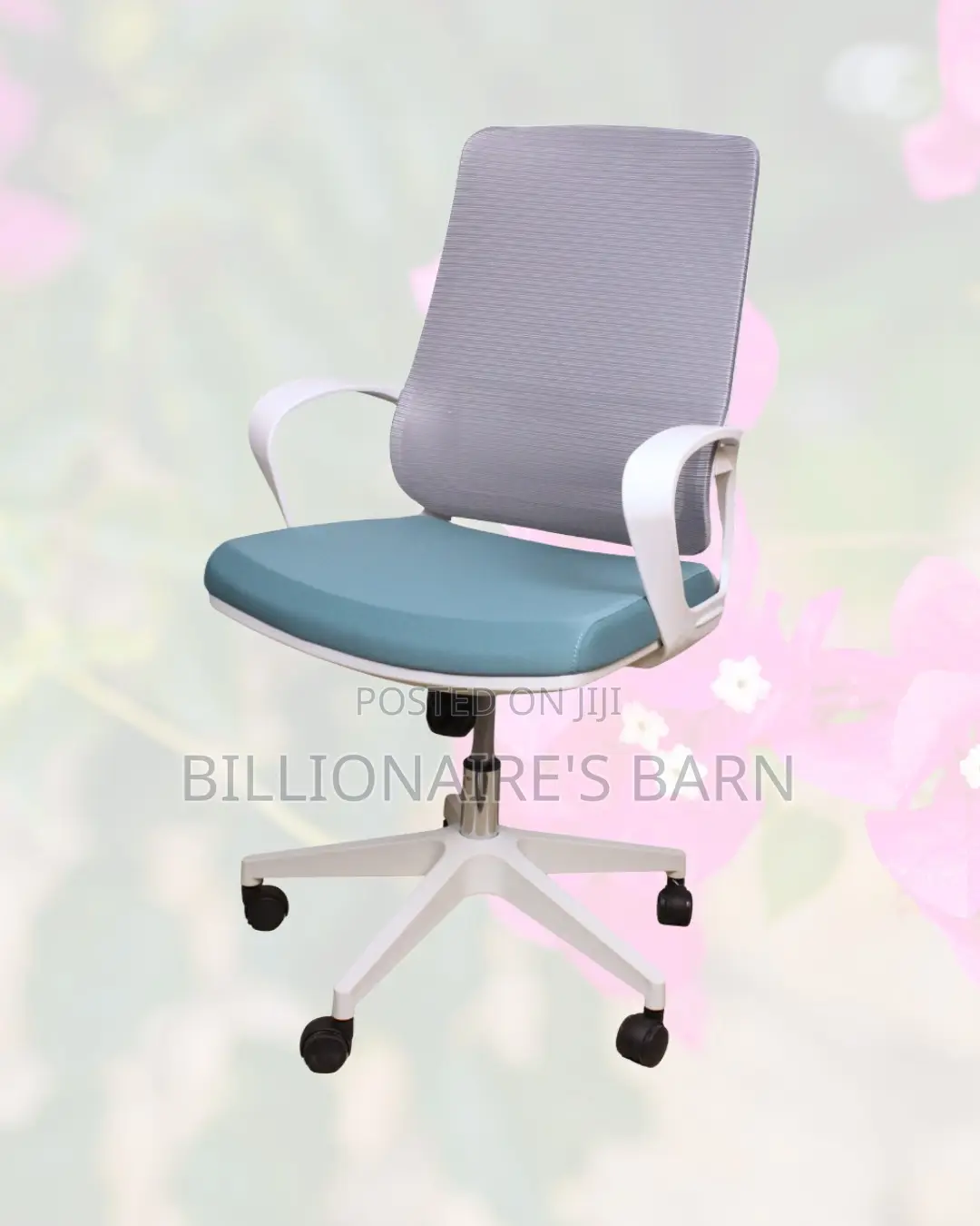 Executive White Ergonomic Mesh Office Chair — Great for Study or Work