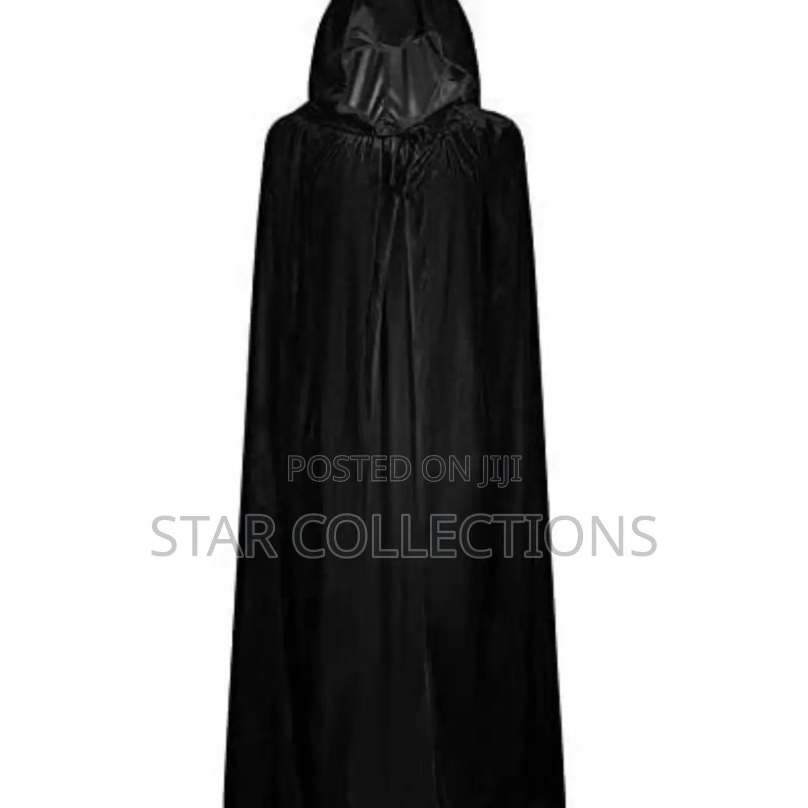 Long Black Velvet Halloween Cape