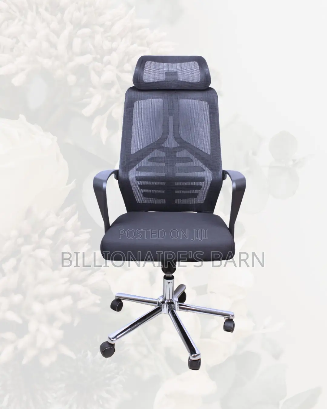 Space-Saving High Back Mesh Office Chair | Scratch-Resistant Finish