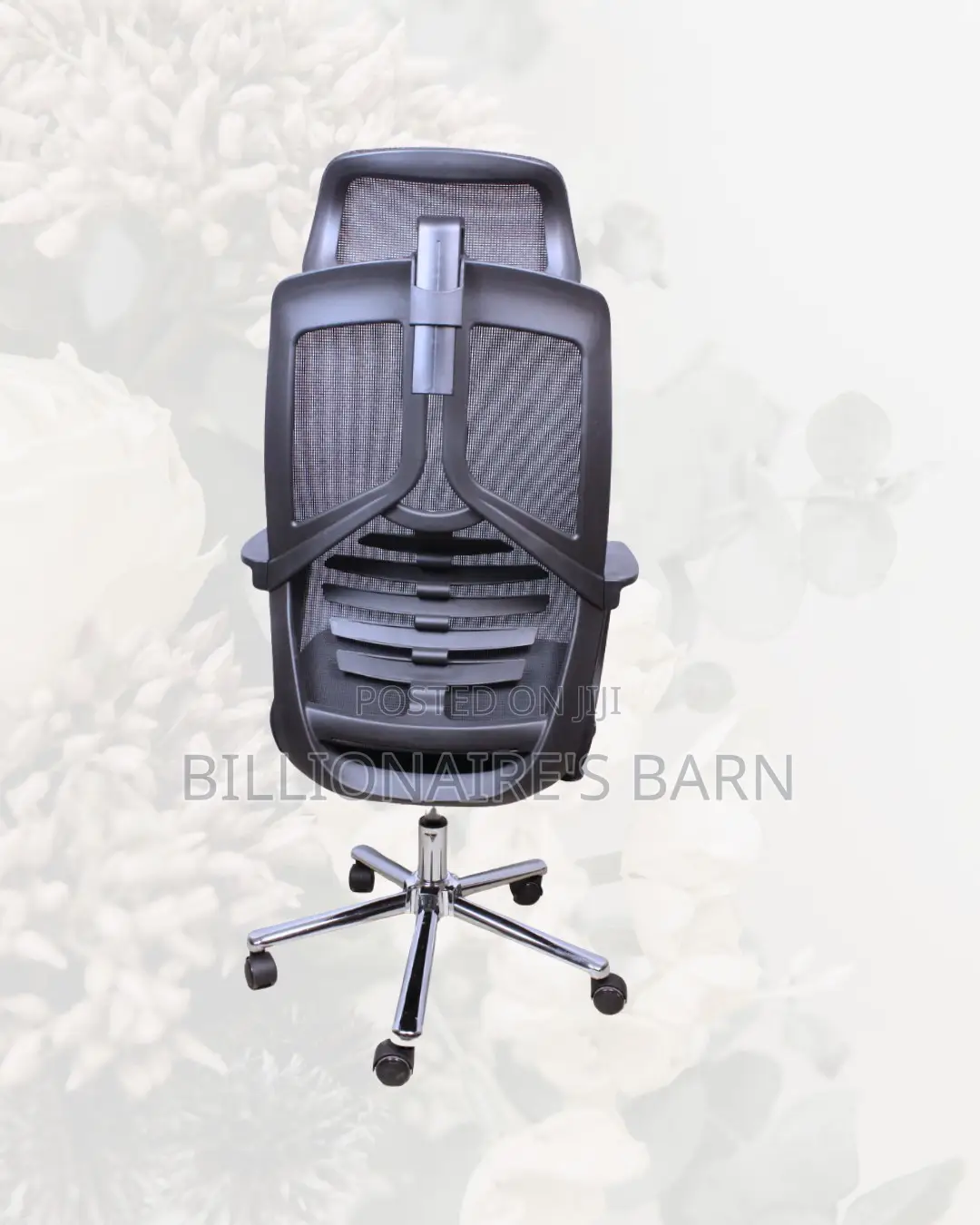 Space-Saving High Back Mesh Office Chair | Scratch-Resistant Finish