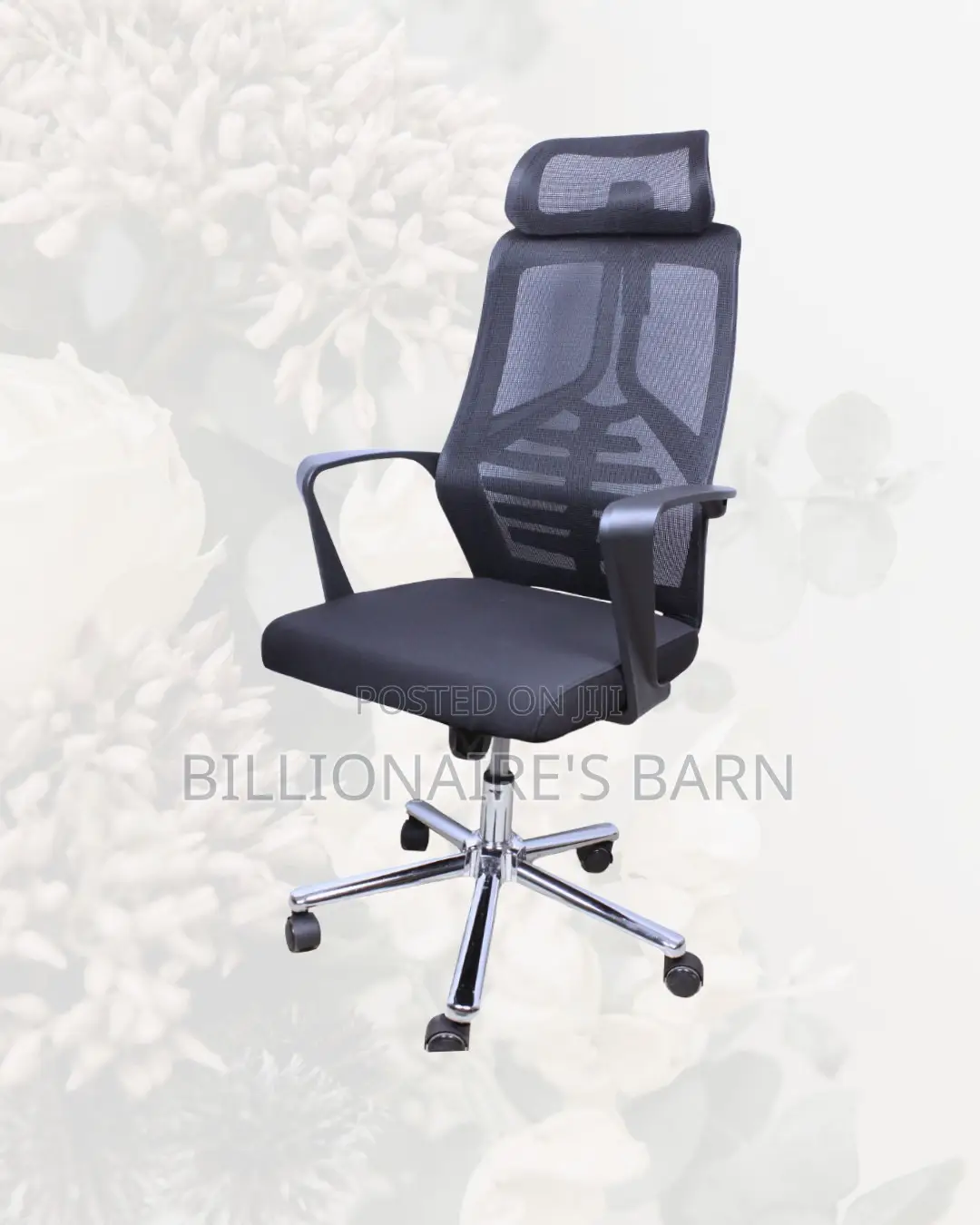 Space-Saving High Back Mesh Office Chair | Scratch-Resistant Finish