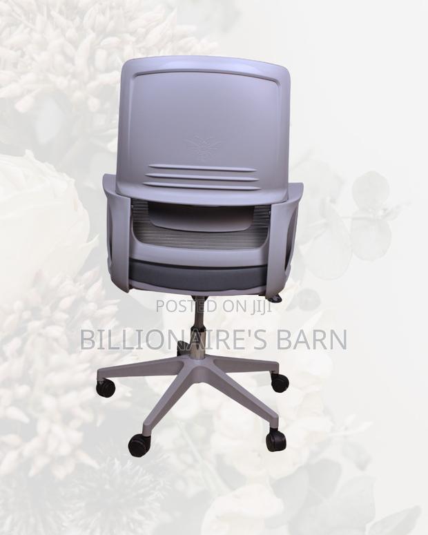 Grey Ergonomic Mesh Office Chair | Imported Swivel Base - thumbnail 3