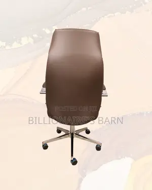 Brown Executive Leather Office Chair (Ergonomic) — Moving Fast