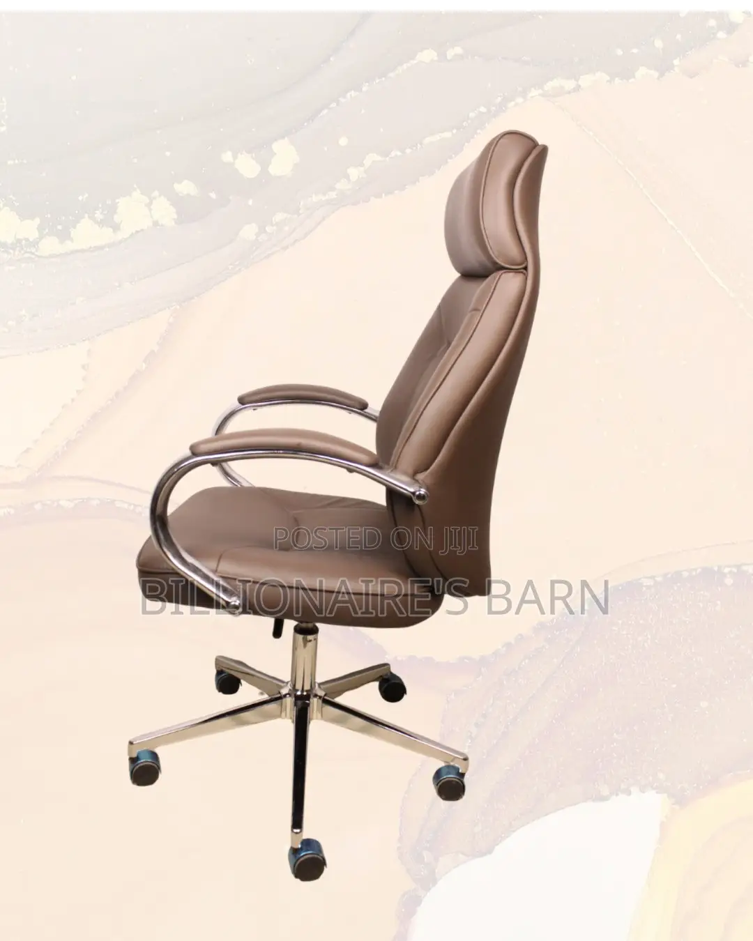Brown Executive Leather Office Chair (Ergonomic) — Moving Fast