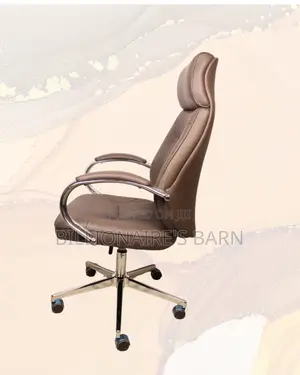 Brown Executive Leather Office Chair (Ergonomic) — Moving Fast