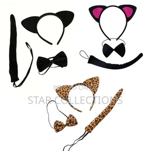 3 in 1 Cat Ear Headband Set