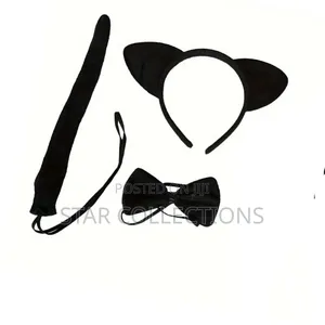 3 in 1 Cat Ear Headband Set