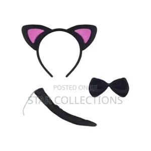 3 in 1 Cat Ear Headband Set