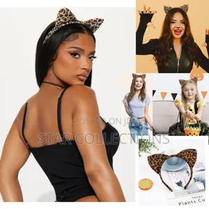 Leopard Print Cat Ear Headband