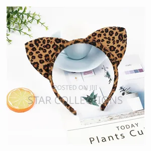 Leopard Print Cat Ear Headband