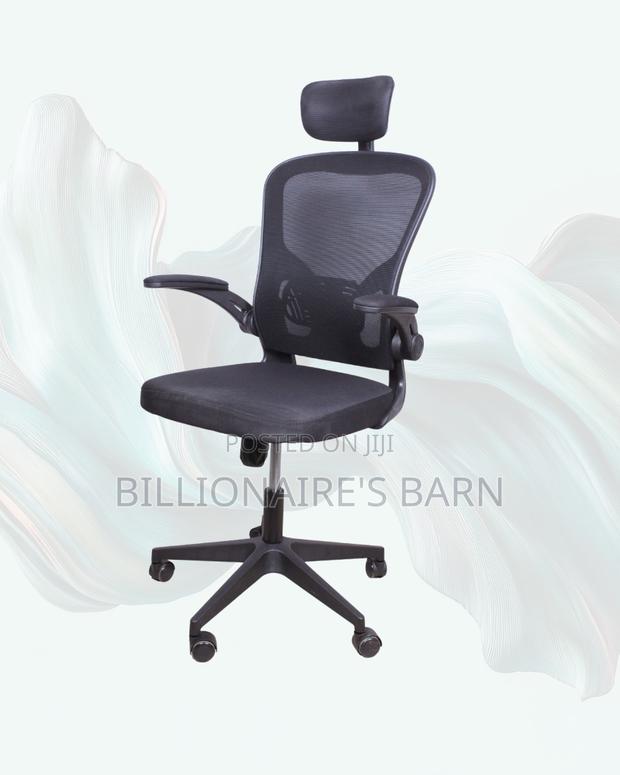 Executive Grey Ergonomic Office Chair | Mesh Backrest - thumbnail 2