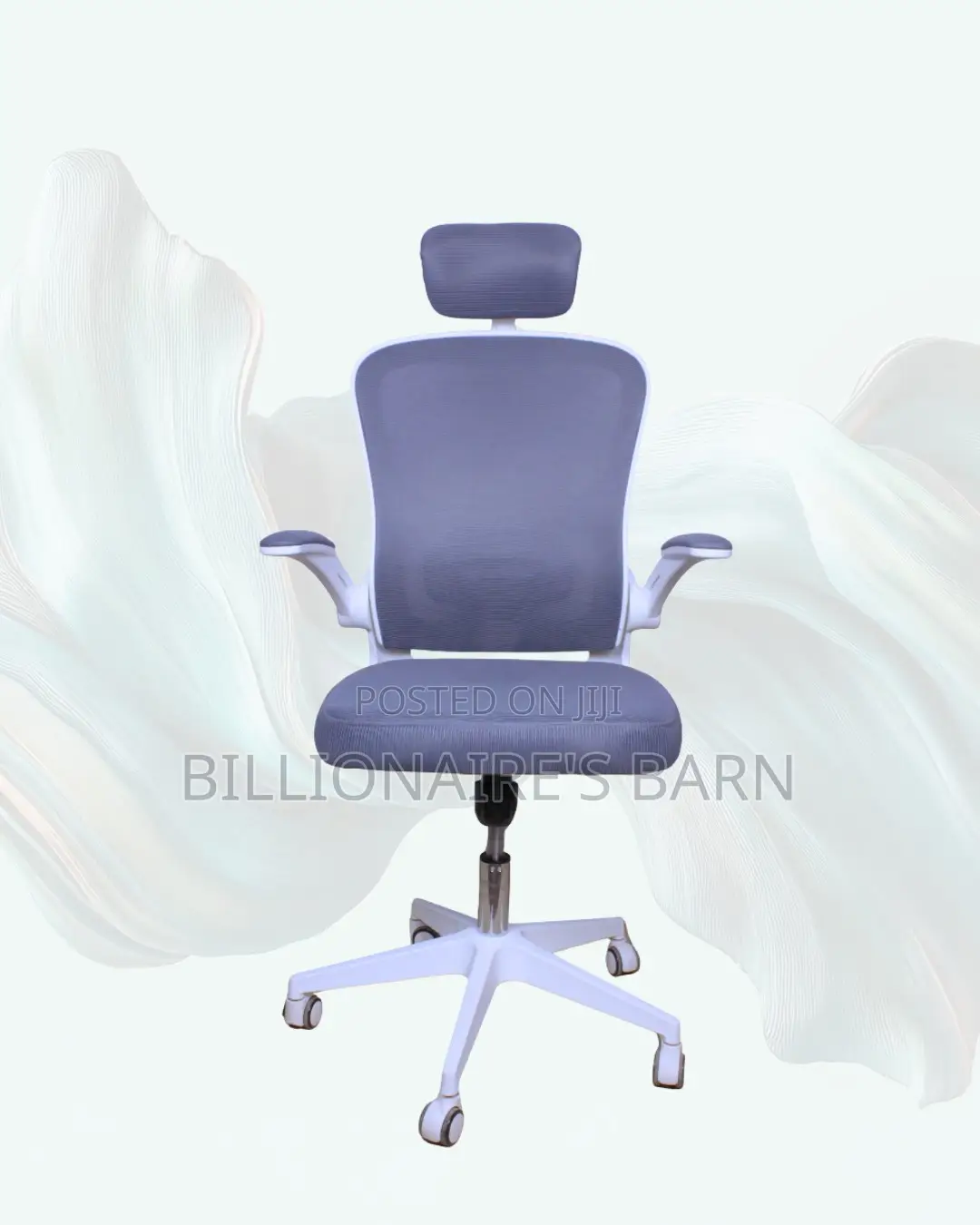 White Ergonomic Office Chair (Imported) — Moving Fast