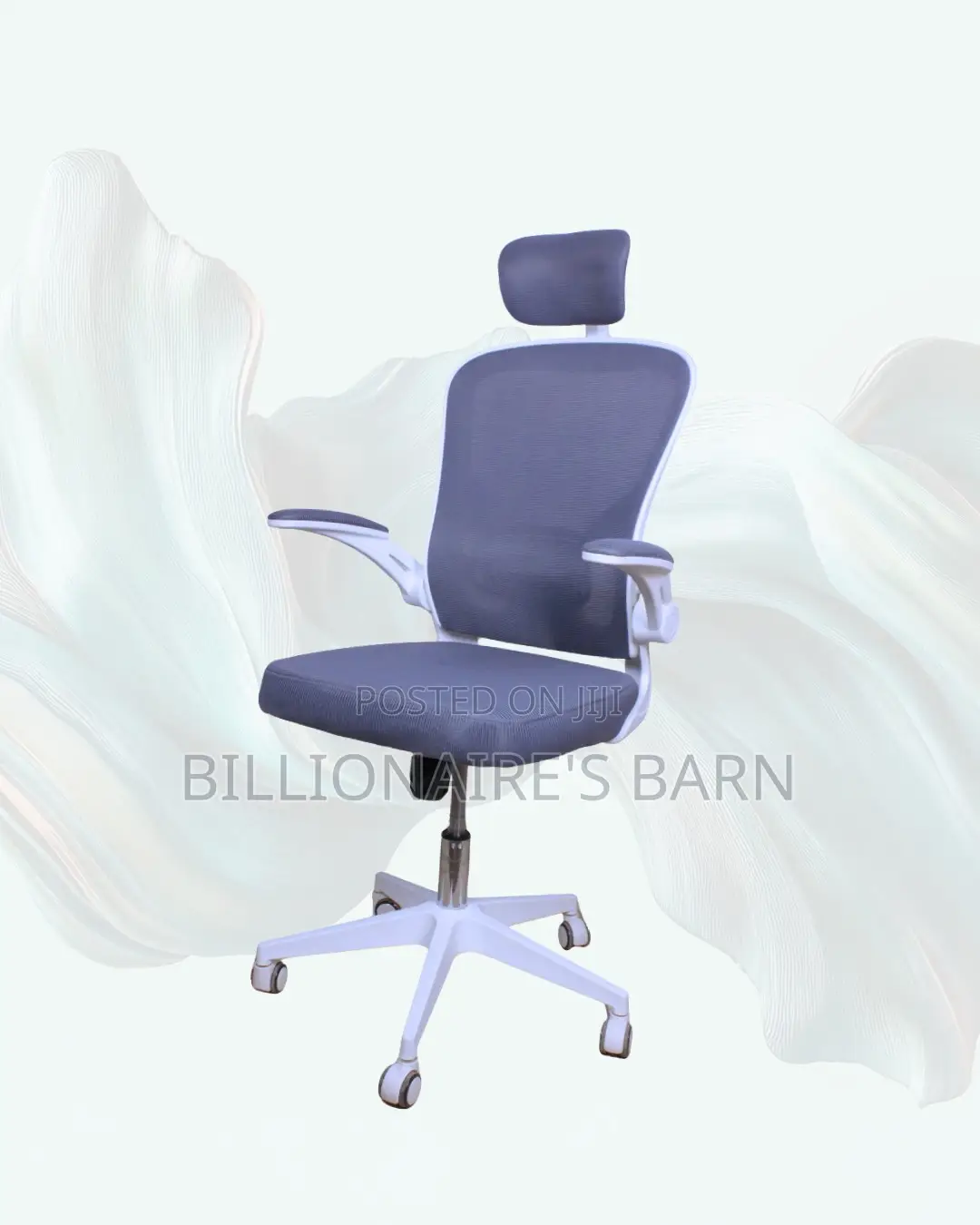 White Ergonomic Office Chair (Imported) — Moving Fast