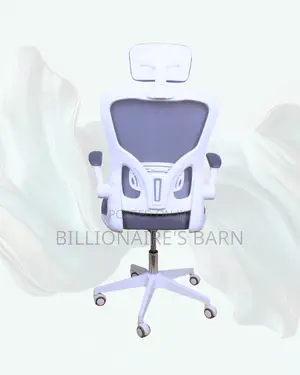 White Ergonomic Office Chair (Imported) — Moving Fast