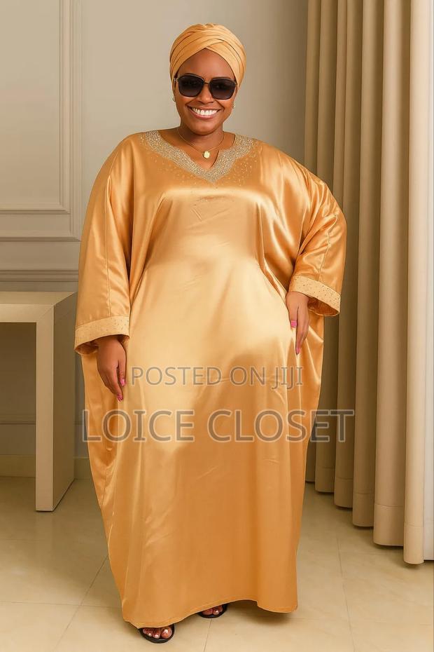 Elegant Satin Kaftan Dresses - main view