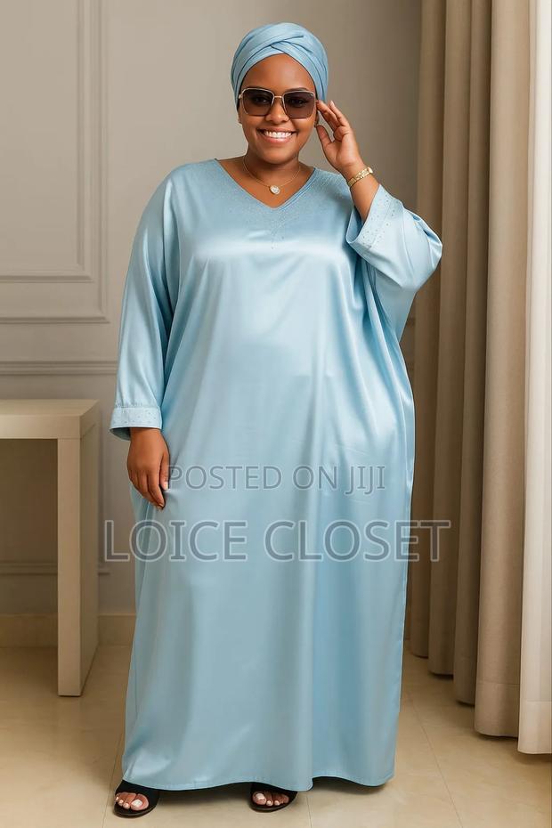 Elegant Satin Kaftan Dresses - thumbnail 4