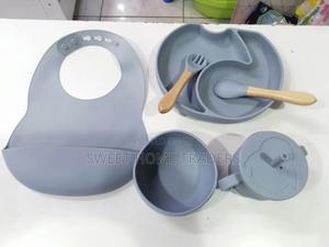 Silicone Feeding Set - Grey - thumbnail 2