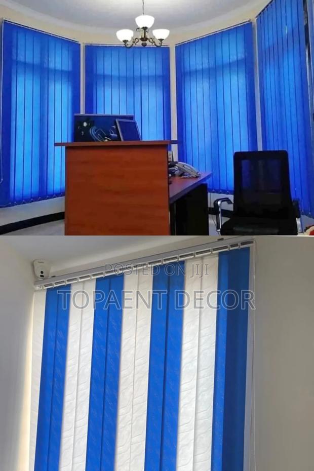 Plain and Mixed Noise Reduction Vertical Office Blinds