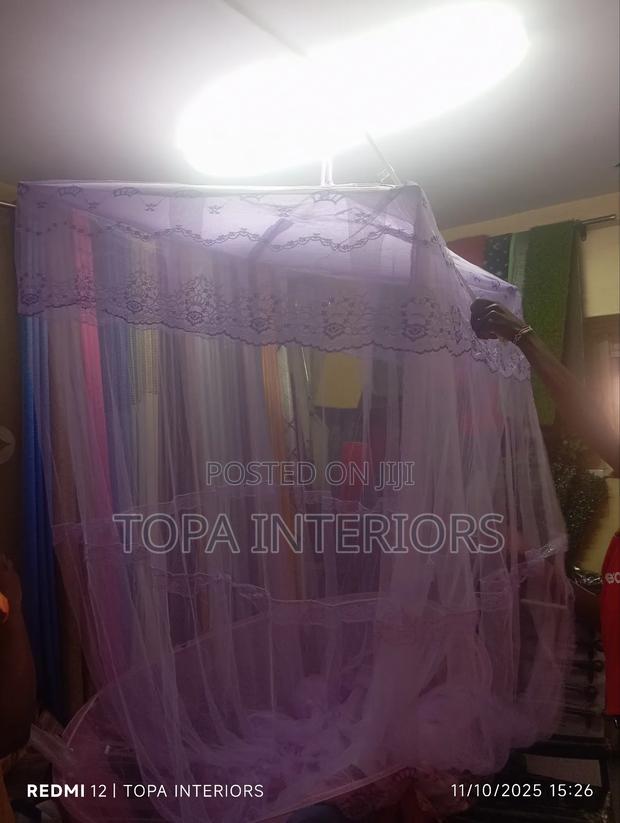 Long Nets Double Decker Purple Top Square Mosquito Nets