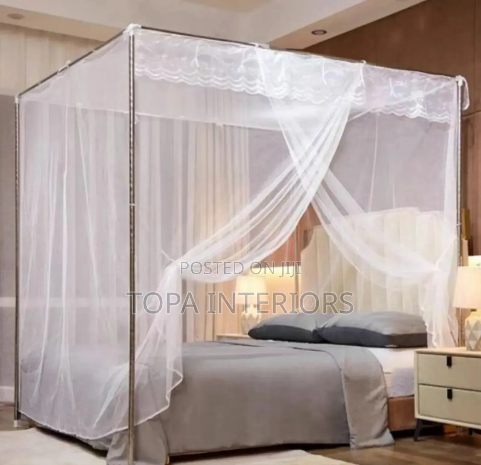 Bedroom Decoration Mosquito Nets With Four Stands
