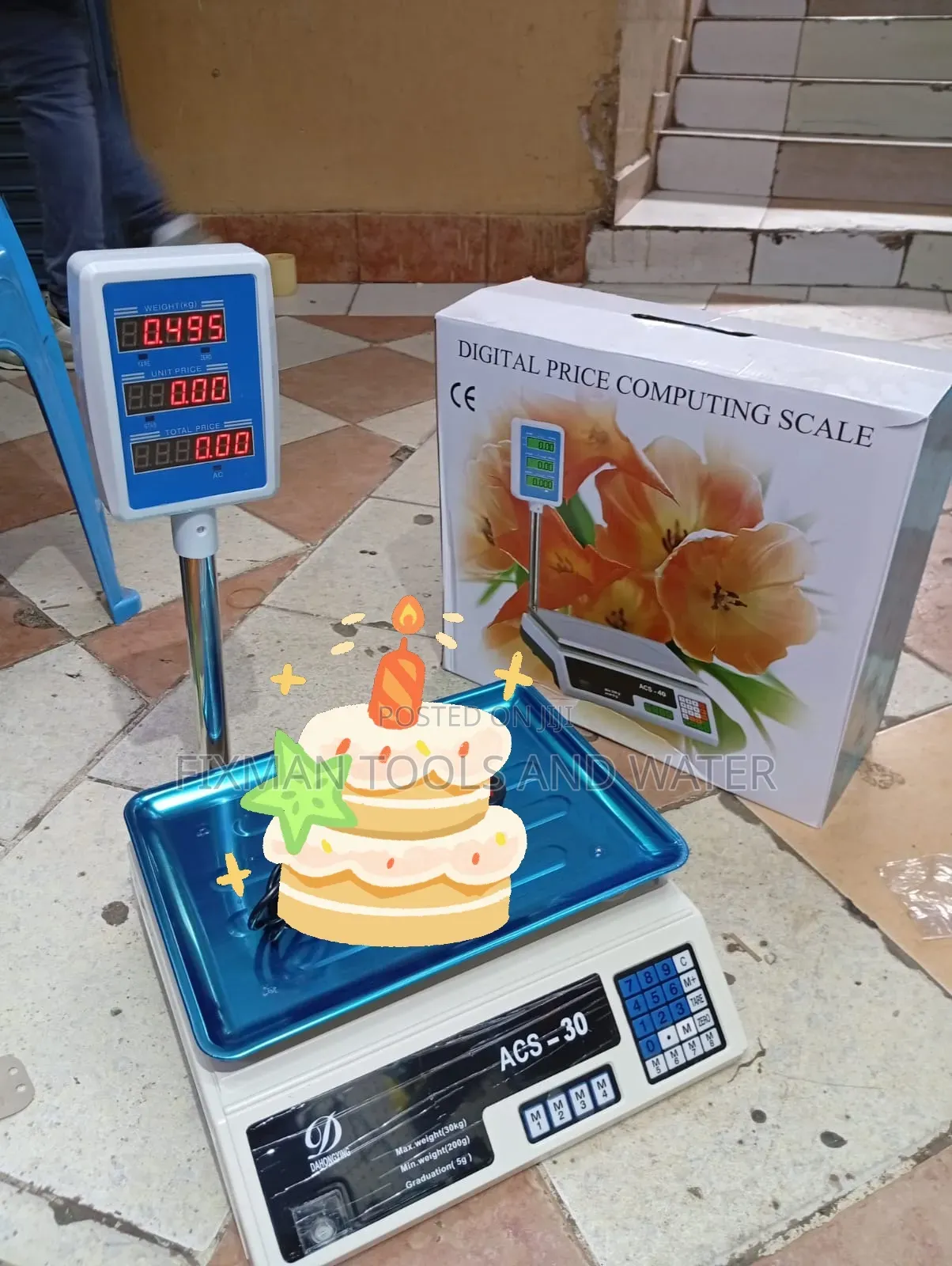 Calibrated Acs 40 Kg Scale For Shops And Butchery