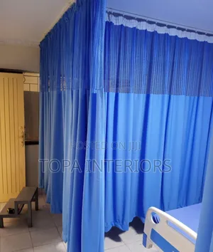 Sky Blue Airy Blue Hospital Privacy Curtains