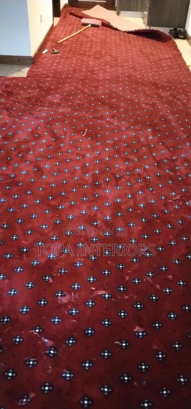 Dotted Maroon Executive Quality Wall to Wall Flooring Office Carpets