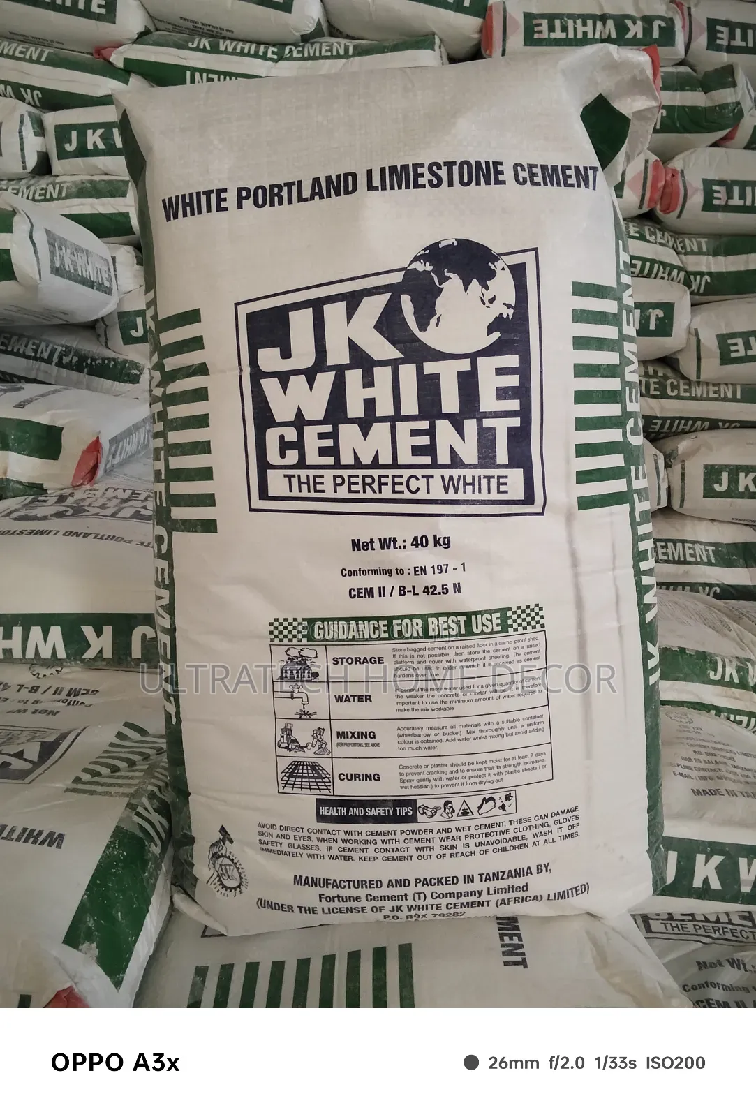 White Portland Limestone Cement