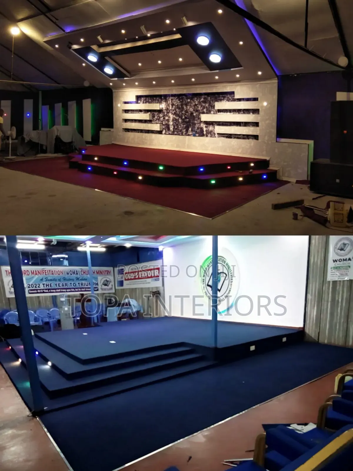 Altar Decoration Wall to Wall Floor Carpets