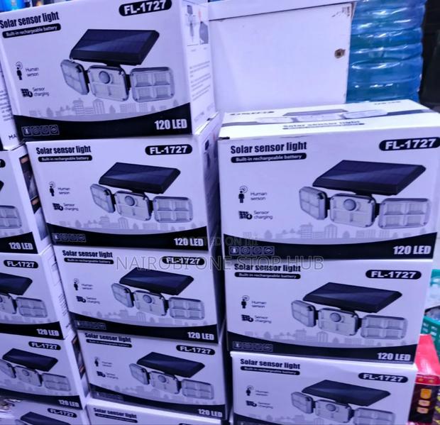 Wide Angle 120 Led Solar Wall Light - main view