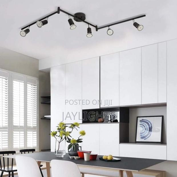 6 Heads Light Wall Track Kits Adjustable Metal Ceiling Light - main view