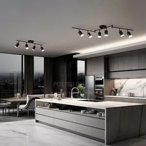 Base Rotatable Ceiling Light Fixture 6-Light Track Lighting