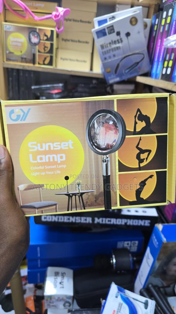 Colorful Sunset Projector Lamp Romantic Led Bedroom Light