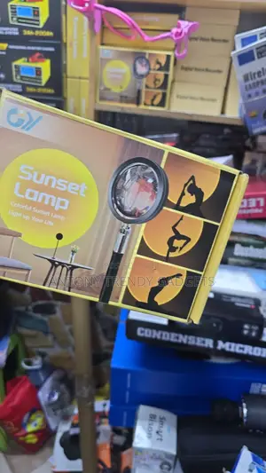 Rgb Sunset Lamp With Tripod Stand, Warm Ambient Lighting